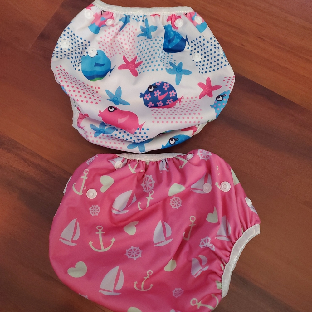 Alva Baby Reusable Swim Diapers 2-Pack | One Size | Like New